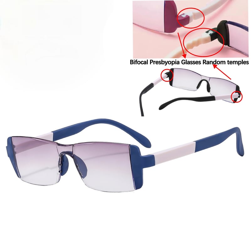 Blue Anti-Fatigue, Far and Near, Dual-purpose Reading Glasses