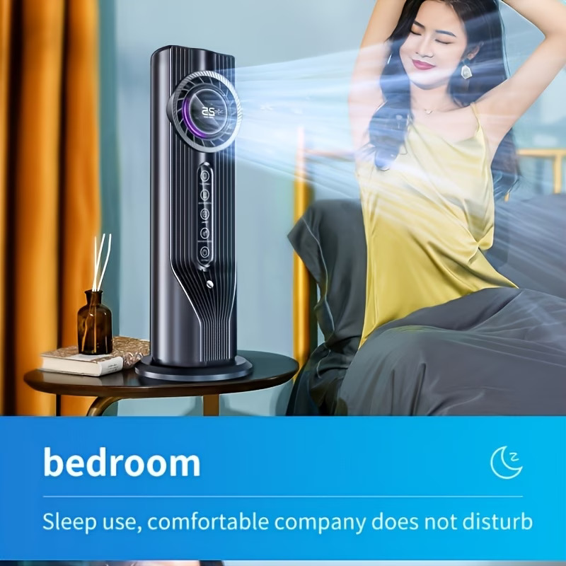 6-Speed USB Portable Air Conditioner And Humidifier Fan