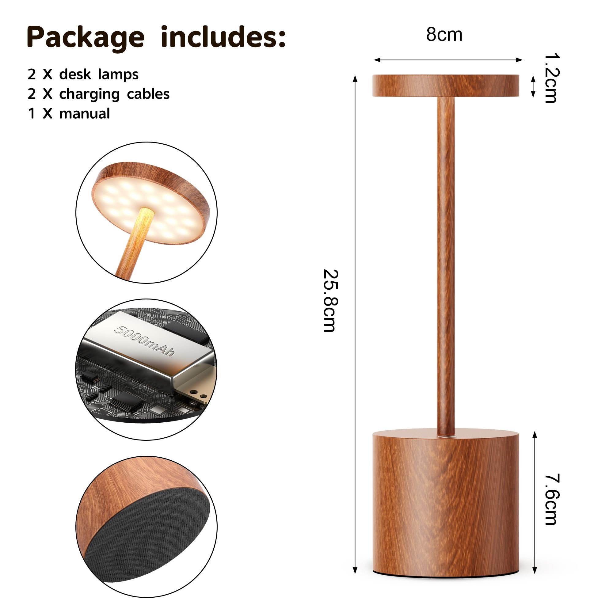 Rechargeable Portable LED Desk Lamp