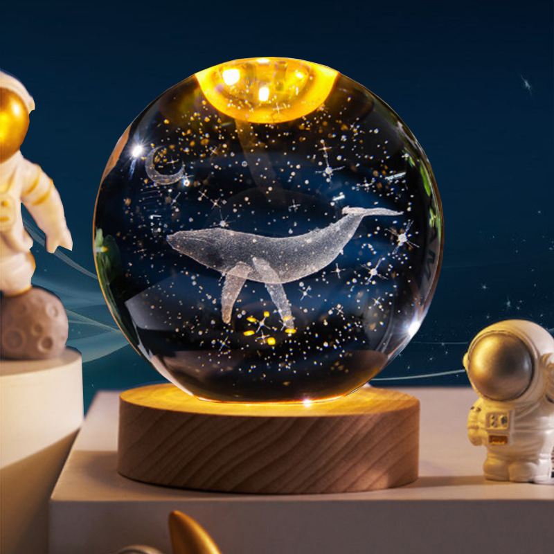 3D Hummingbird Crystal Ball