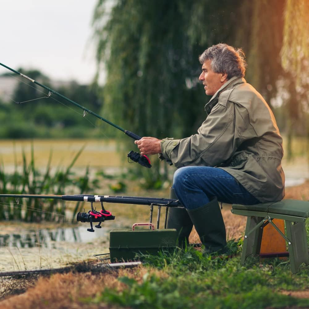 Ultra-Comfort Metal Folding Stool
