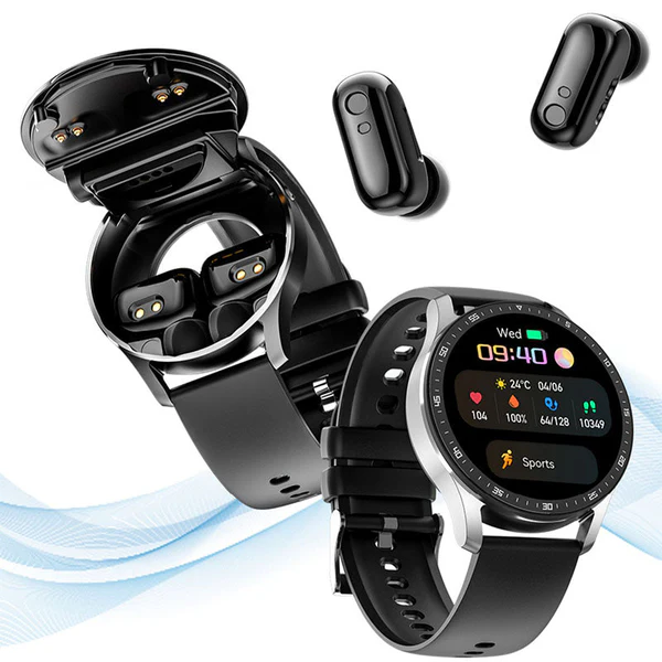 Multi-Function Bluetooth Smartwatch with Earbuds