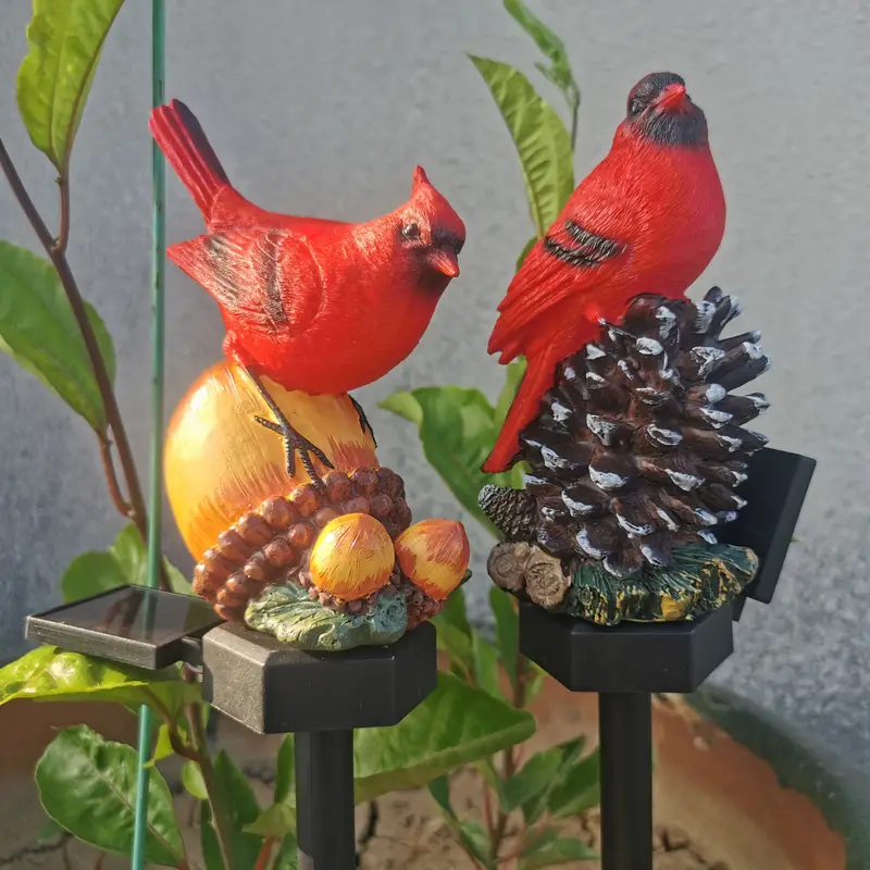 🔥Last Day - 45% OFF🐦Solar-Powered Cardinal Stake Light