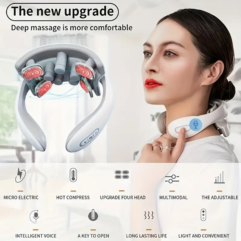 Smart Neck Massager for pain relief deep tissue