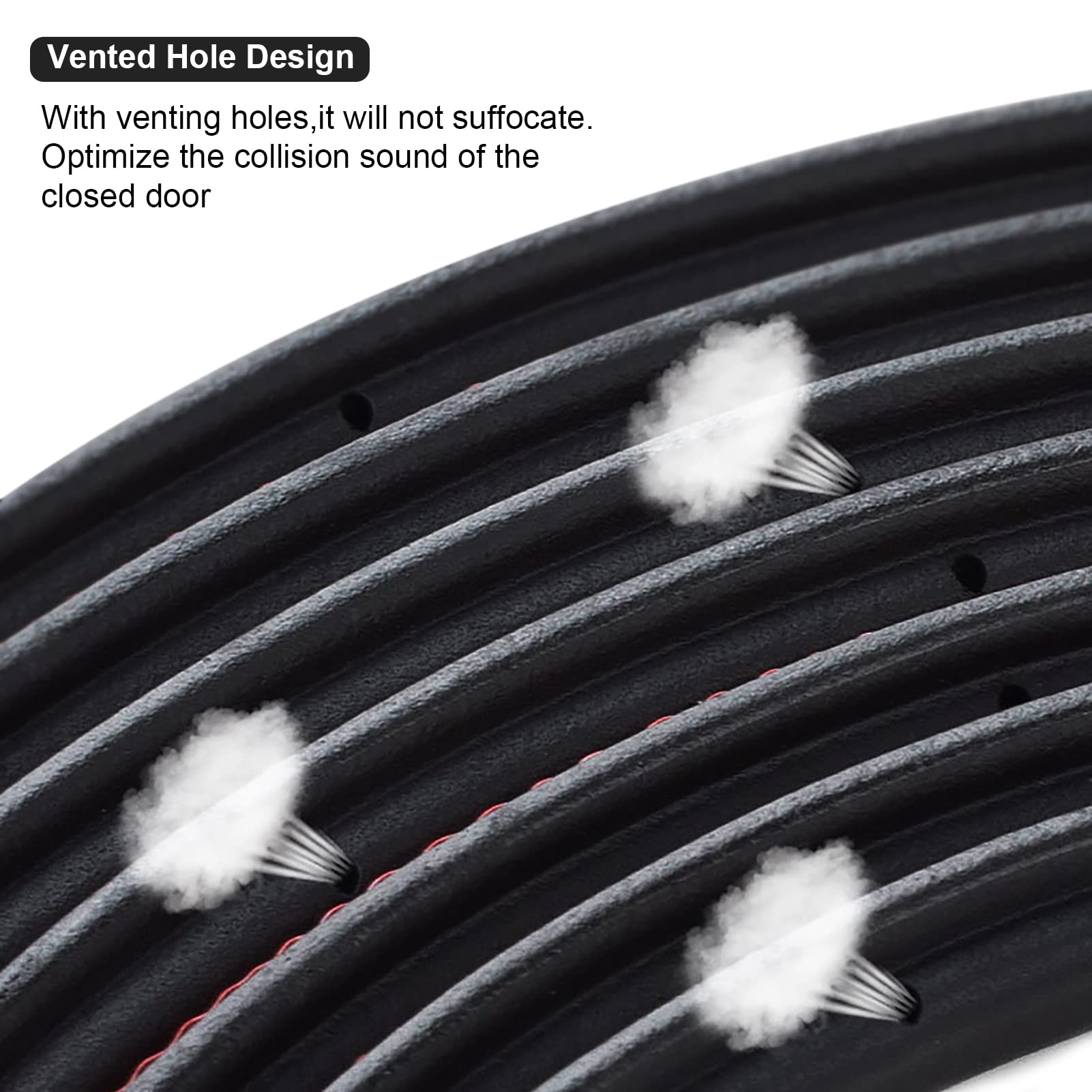 Upgraded double layer Car Soundproof Weather Strip