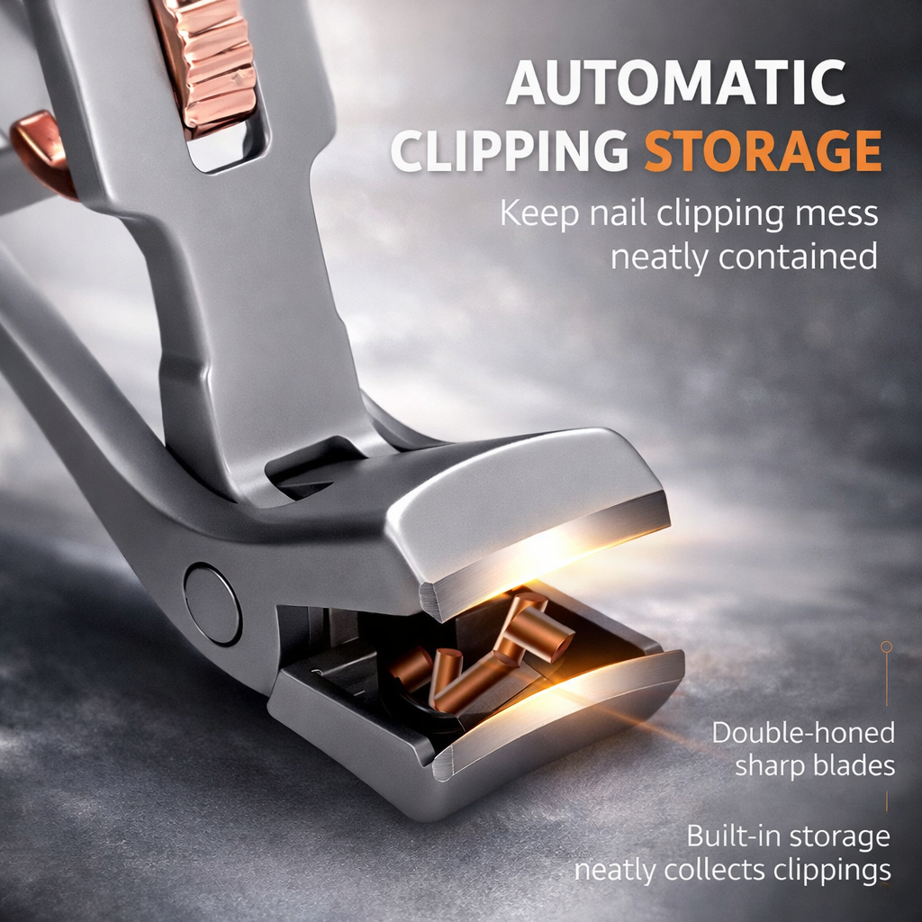 Heavy-Duty Safety Nail Clipper – Easy Trimming for Seniors