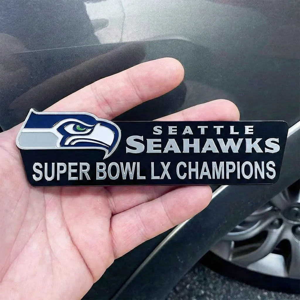 Seahawks Super Bowl LX Champions Car Emblem