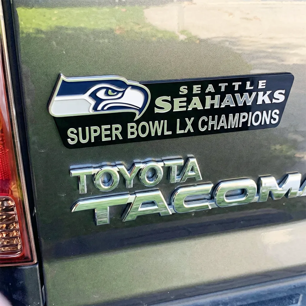 Seahawks Super Bowl LX Champions Car Emblem