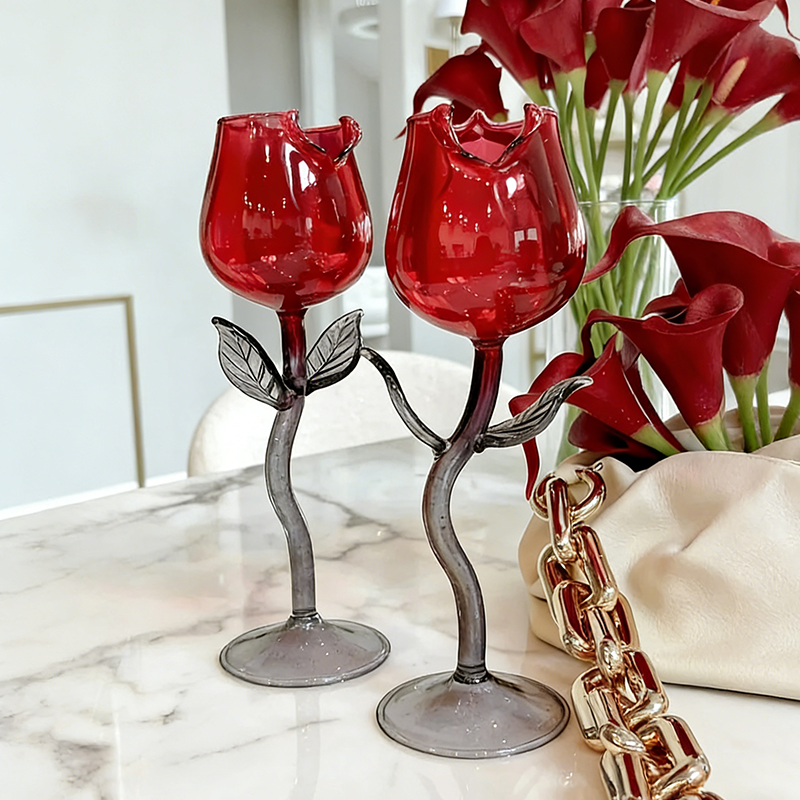 🌹🍷 Romantic Rose-Shaped Wine Glasses – Elegance for Every Special Moment 🍷🌹