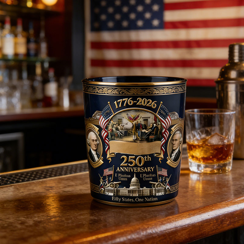 🇺🇸 250th Anniversary Glass Set – 1776-2026 Patriotic Keepsake 🎖️✨
