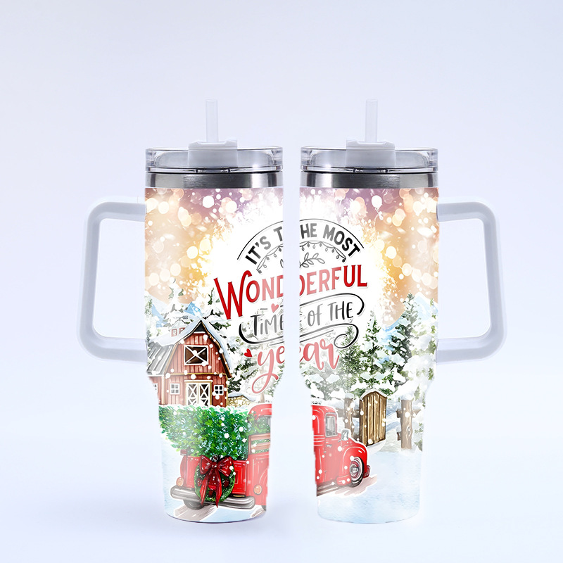 40oz Christmas Tumbler Coffee Cup
