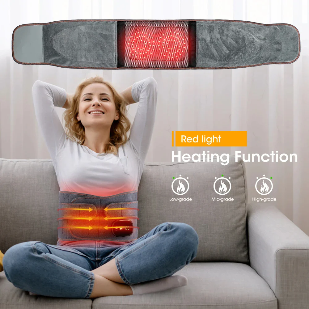 Red light Heated Lumbar Massager