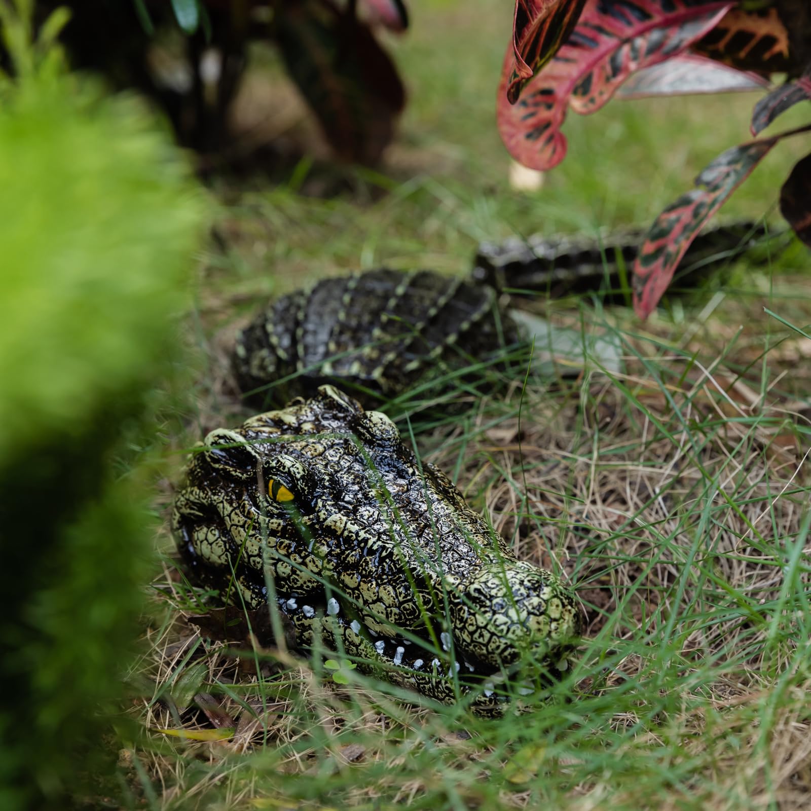 Three-Section Simulation Floating Crocodile