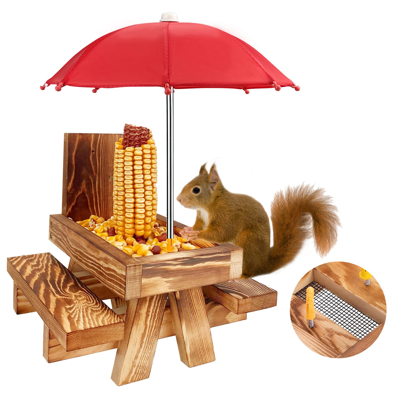 Squirrel Feeder Picnic Table