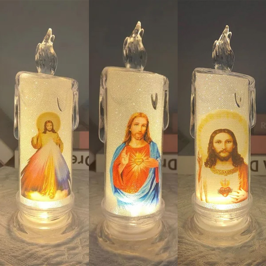 🕯️LED Prayer Flameless Candles
