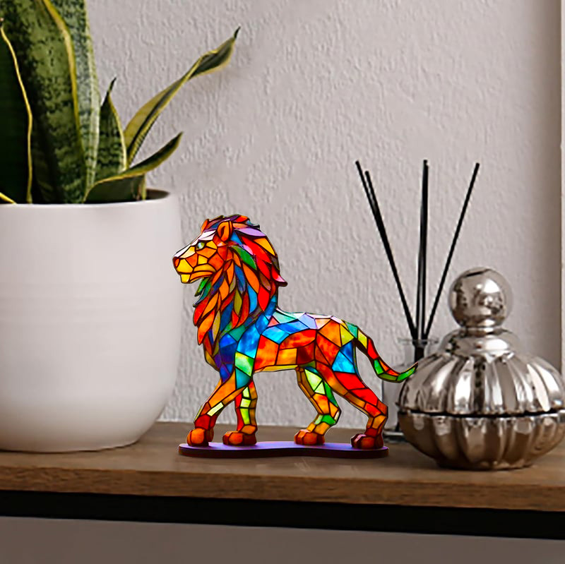 Colored Animal Sitting Desktop Ornaments
