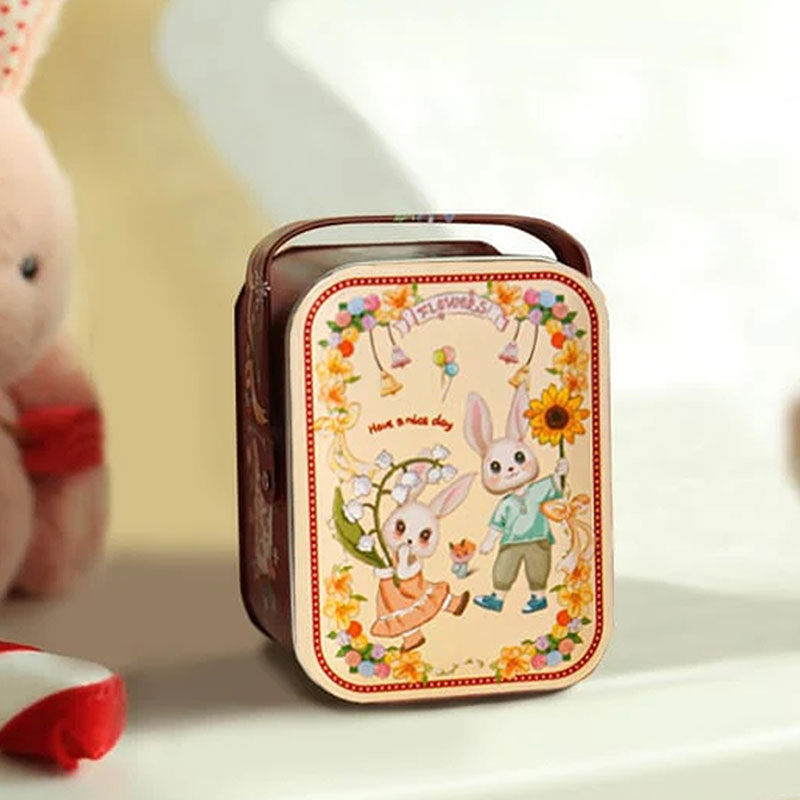 🐰Easter Cute Bunny Plush Keychain - Iron Box Gift Option, 🎁Easter Sweet Surprise