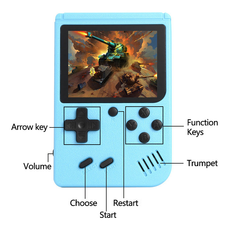 Retro Portable Mini Handheld Game Console - Over 400 Classic Games!