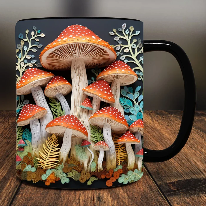 (🔥HOT SALE NOW 49% OFF) -3D Magic Mushrooms Mug
