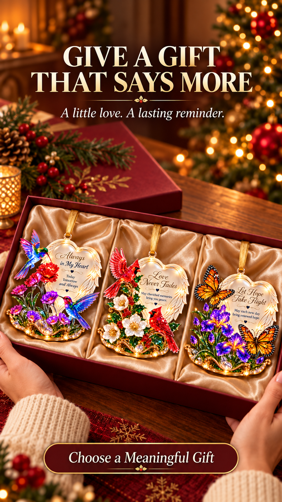 A meaningful holiday gift in a presentation box