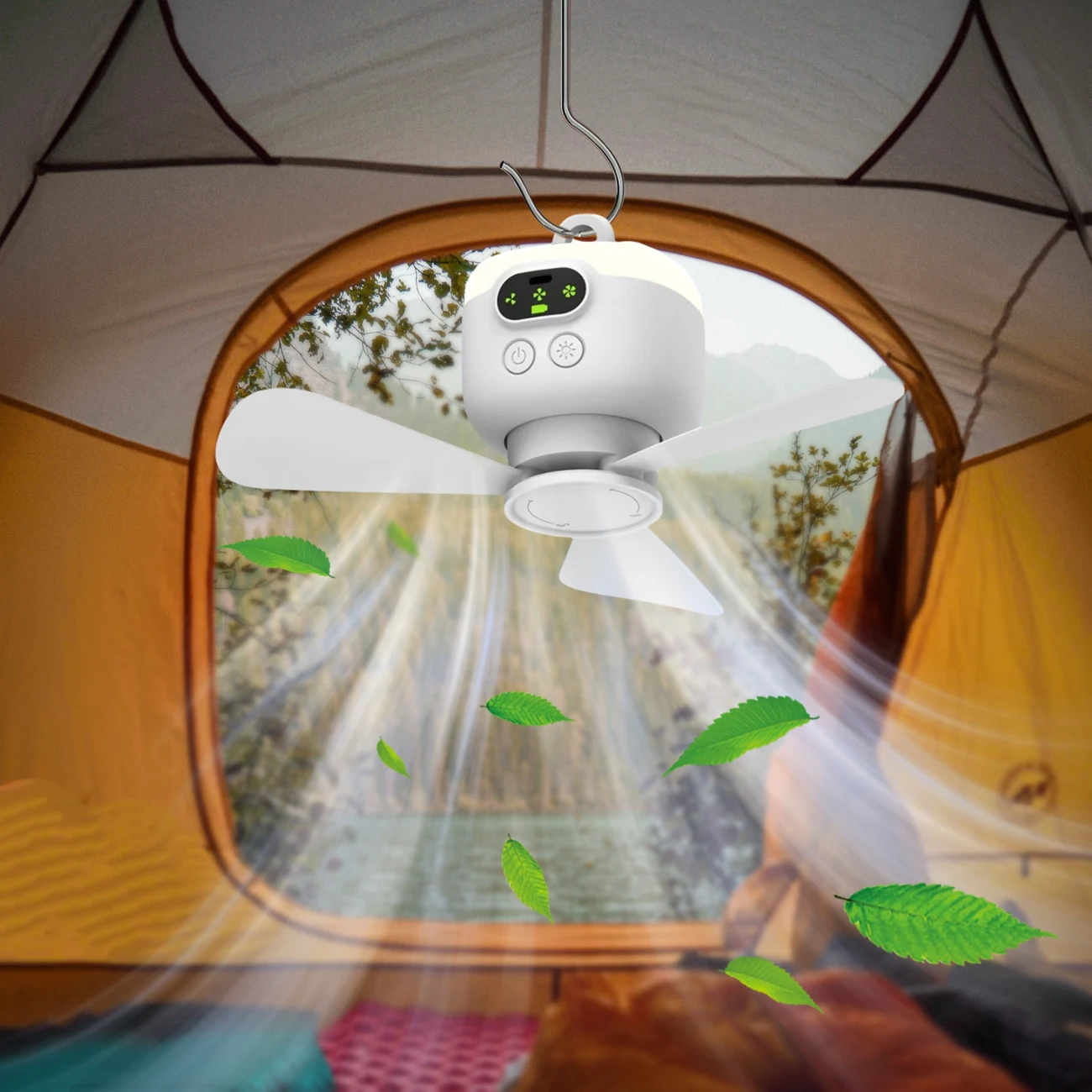 Ultimate 8000mAh Remote-Controlled LED Camping Fan with Multi-Scenario Mastery