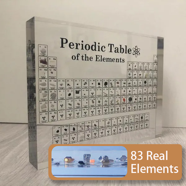 🔥LAST DAY 49% OFF - Periodic Table of Elements（Contains 83 Real Element Samples）🔥