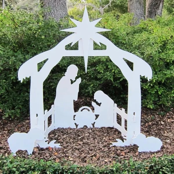 🔥 49% OFF 🔥🔥Jesus Nativity Scene Sign（Buy 2 Free Shipping）