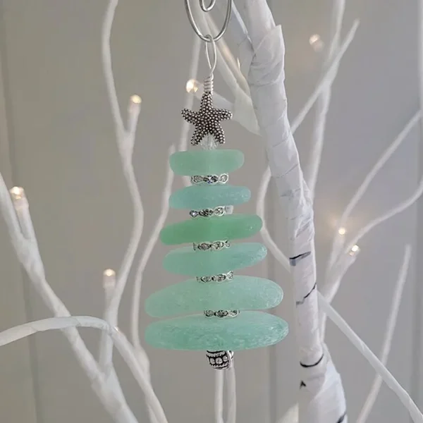 🔥LAST DAY 49% OFF - Sea Glass Christmas Tree Ornament