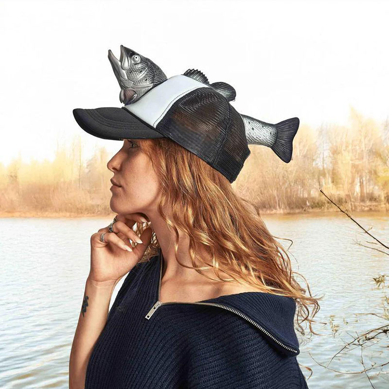 🐟️Fish Caps Men's Fish Trucker Hat Fishing Gift