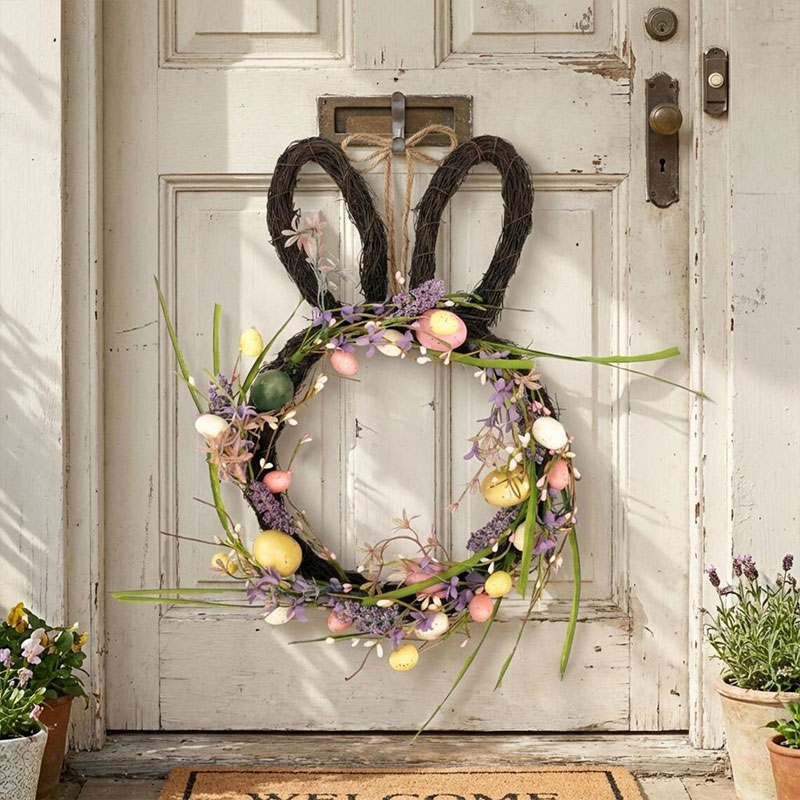 🐣🌸 Easter Wreath – Spring Front Door & Home Decor 🎀✨