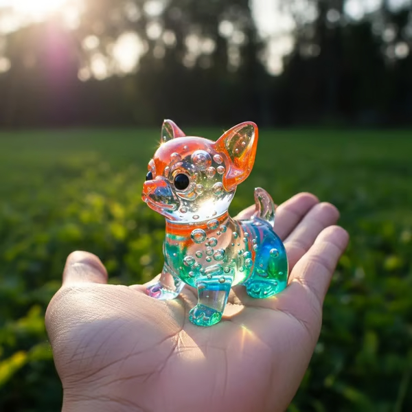 Cute Bubble Dogs Figurines
