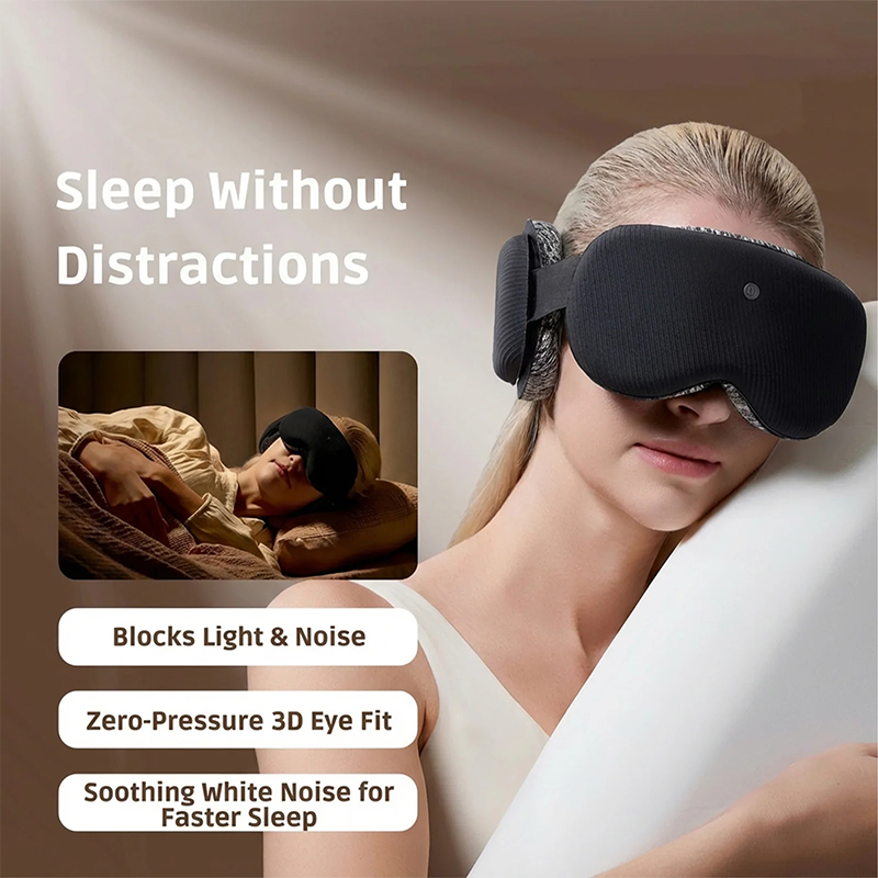 Grishay™ Sound Sleep Mask Black