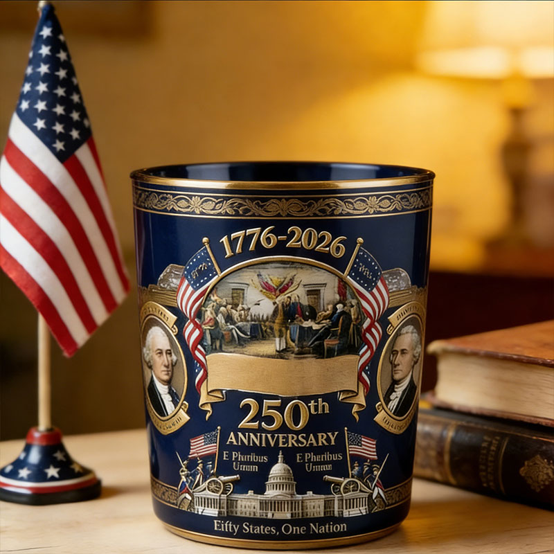 🇺🇸 250th Anniversary Glass Set – 1776-2026 Patriotic Keepsake 🎖️✨