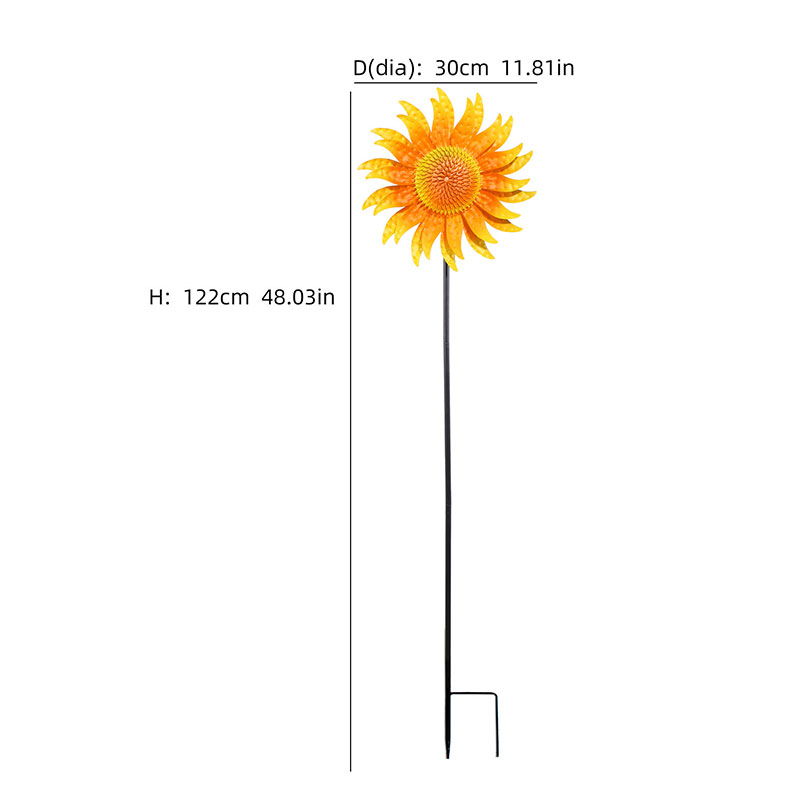 🌻 Sunflower Windmill – 2-in-1 Garden Decor ✨