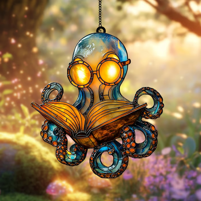 📚🐙Reading Octopus Suncatcher 