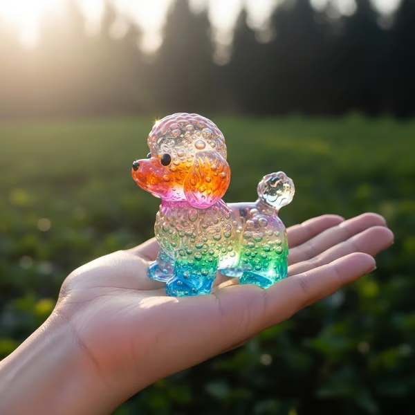 Cute Bubble Dogs Figurines