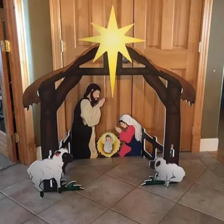 🔥 49% OFF 🔥🔥Jesus Nativity Scene Sign（Buy 2 Free Shipping）