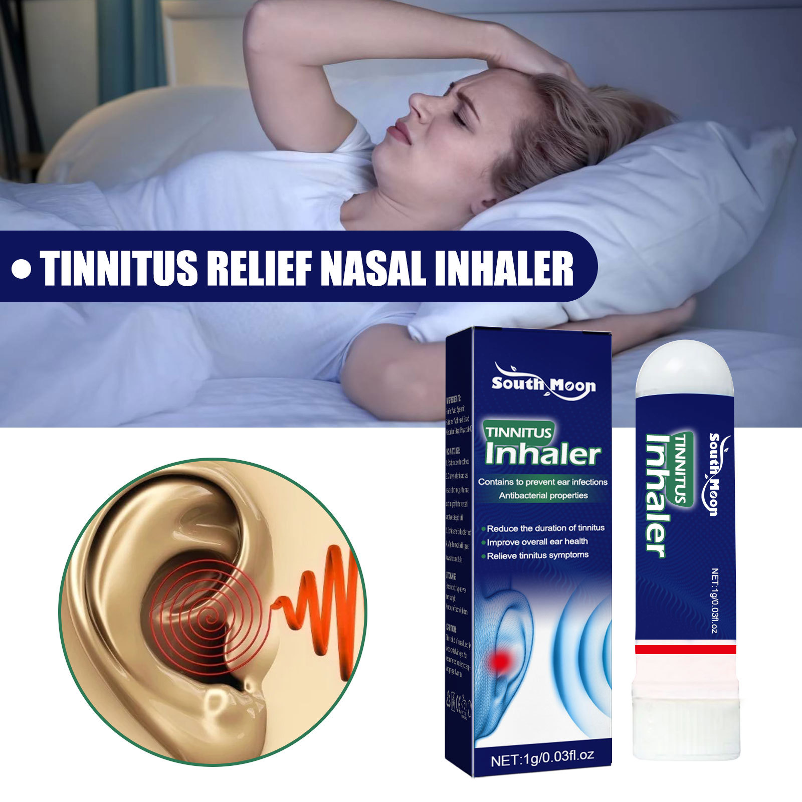 🔥Last Day Promotion 70% OFF - 🎁EchoEase Instant Tinnitus Relief Nasal Inhaler
