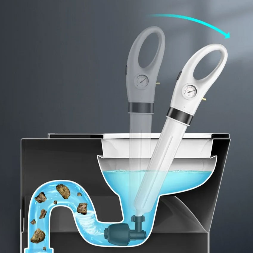 🔥 Household High-pressure Manual Toilet Drain Pipe Unblocker