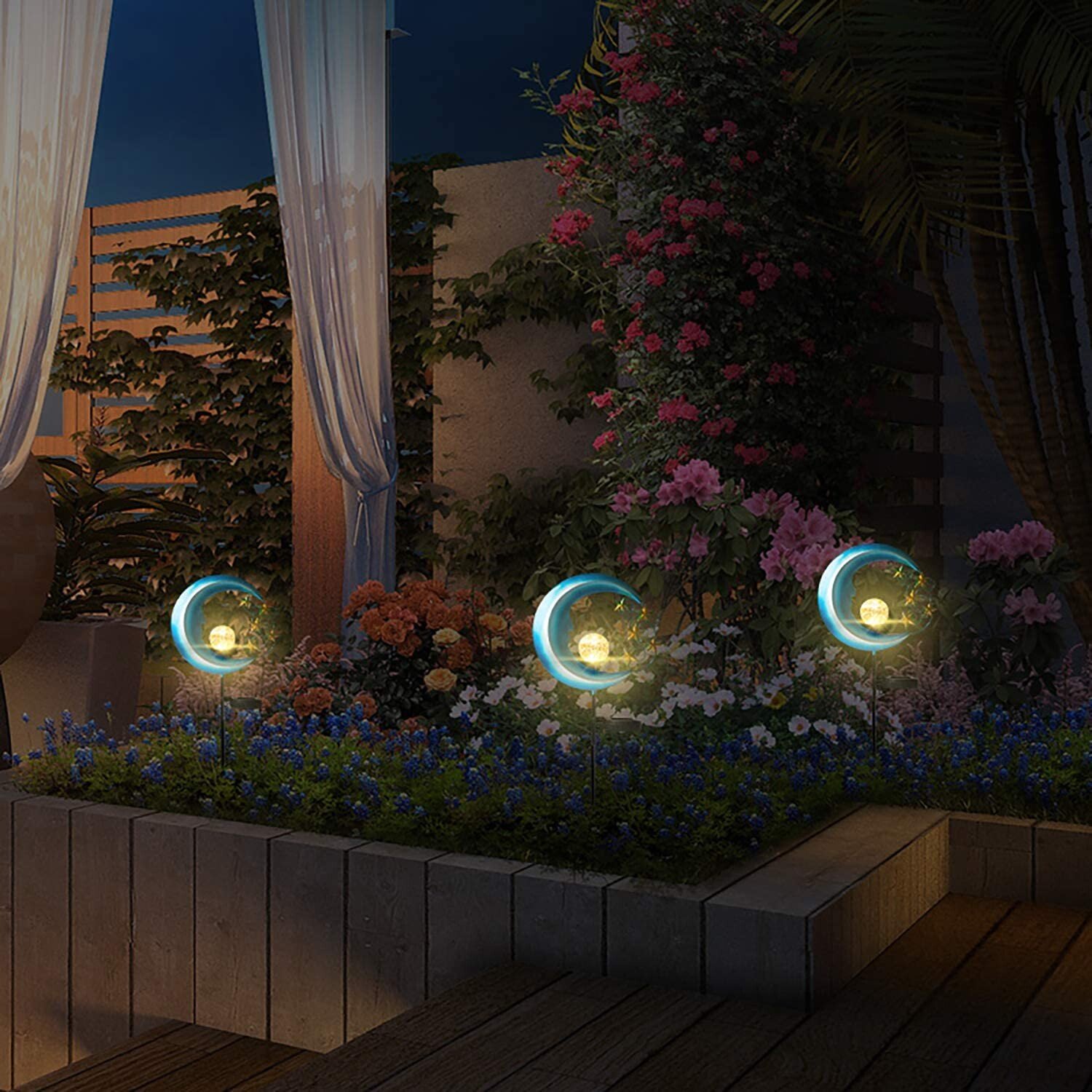 Decorative Moon Lamp - Solar Lights