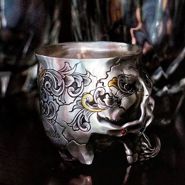 💥Hot Sale - Gothic Skull Mug