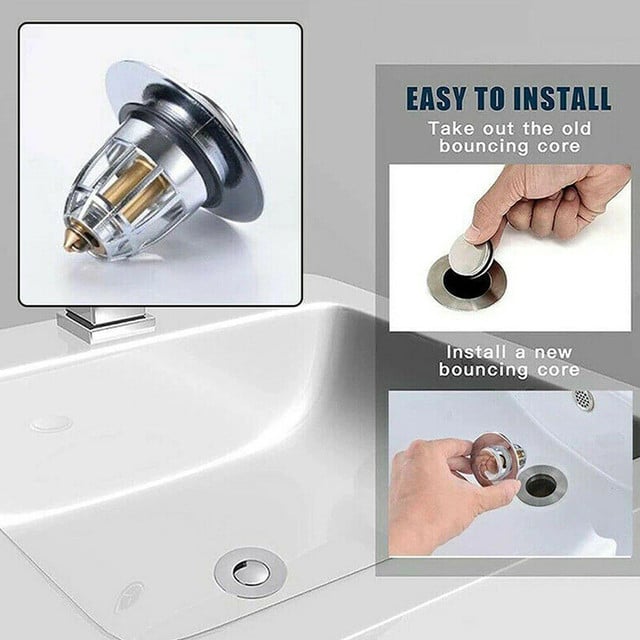 Sink and Shower Drain Filter Plug Set