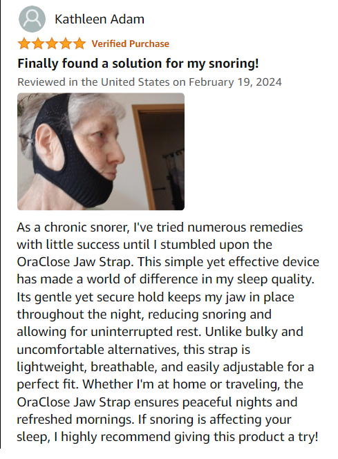 Welnax™ Snoring Relief Chin Strap