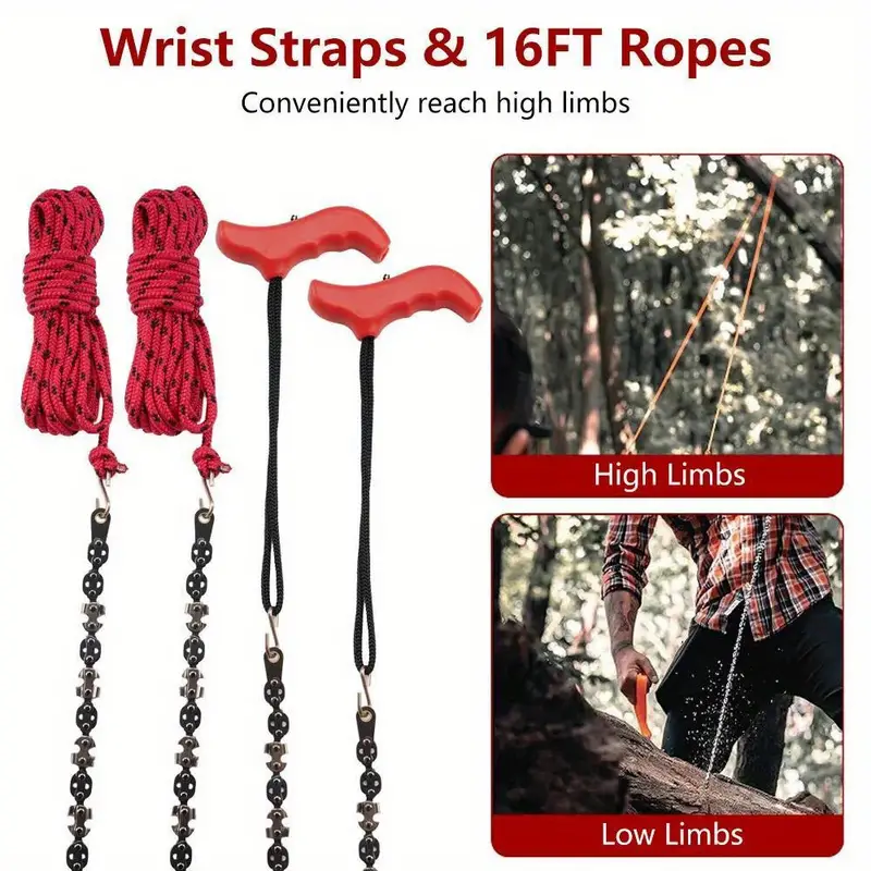 High Reach Tree Limb Hand Rope Chainsaw