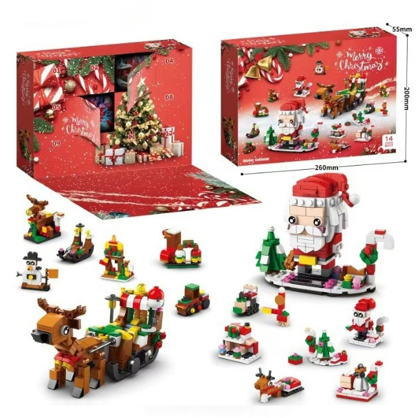 ✨Last Day 49% OFF 🎁Countdown Calendar 2024 Christmas Theme Building Set