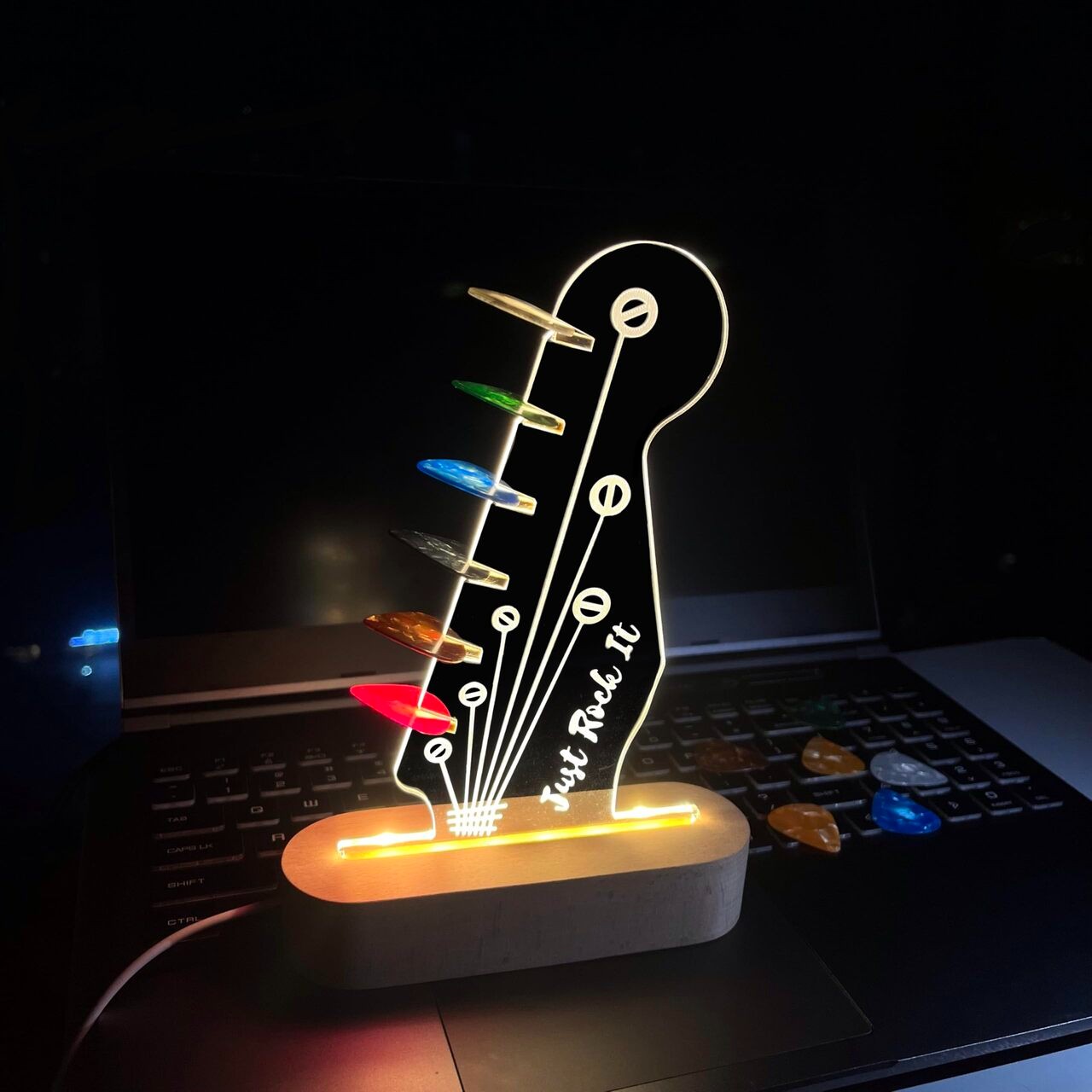 🔥LAST DAY SALE 20% OFF🔥Light Up Guitar Pick Holder