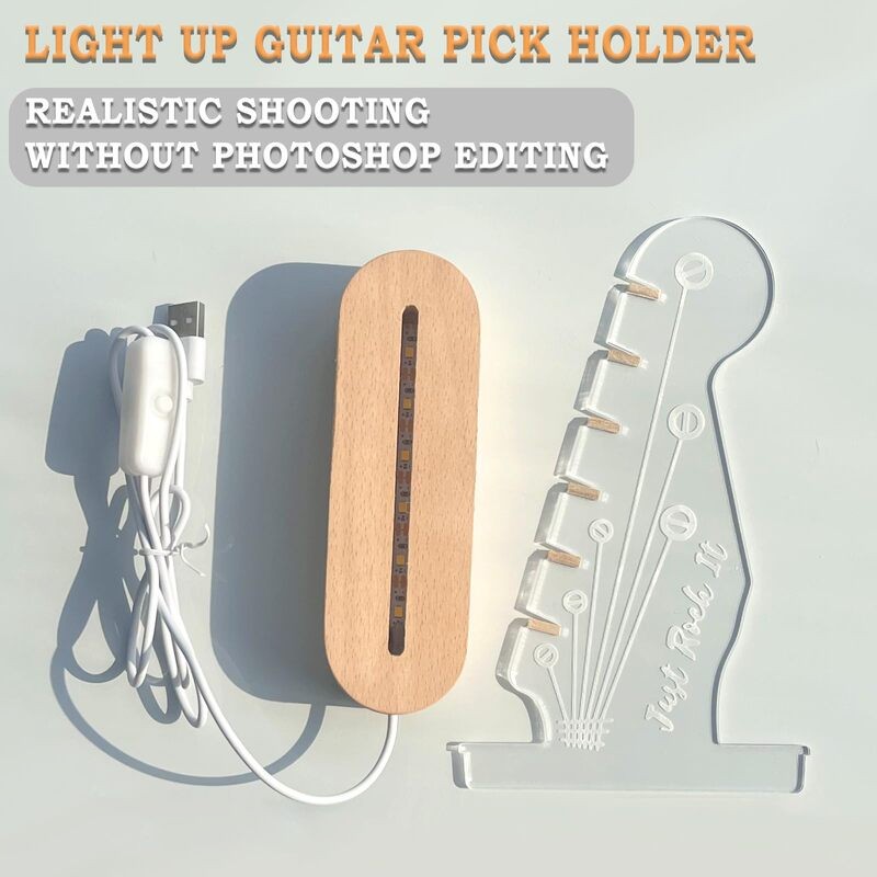 🔥LAST DAY SALE 20% OFF🔥Light Up Guitar Pick Holder