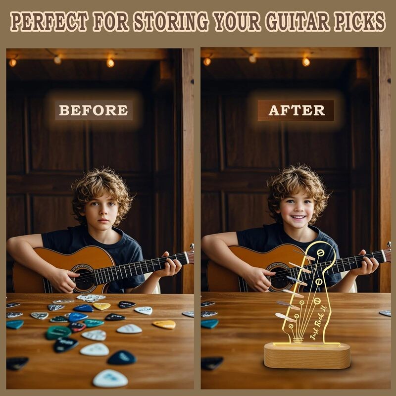 🔥LAST DAY SALE 20% OFF🔥Light Up Guitar Pick Holder