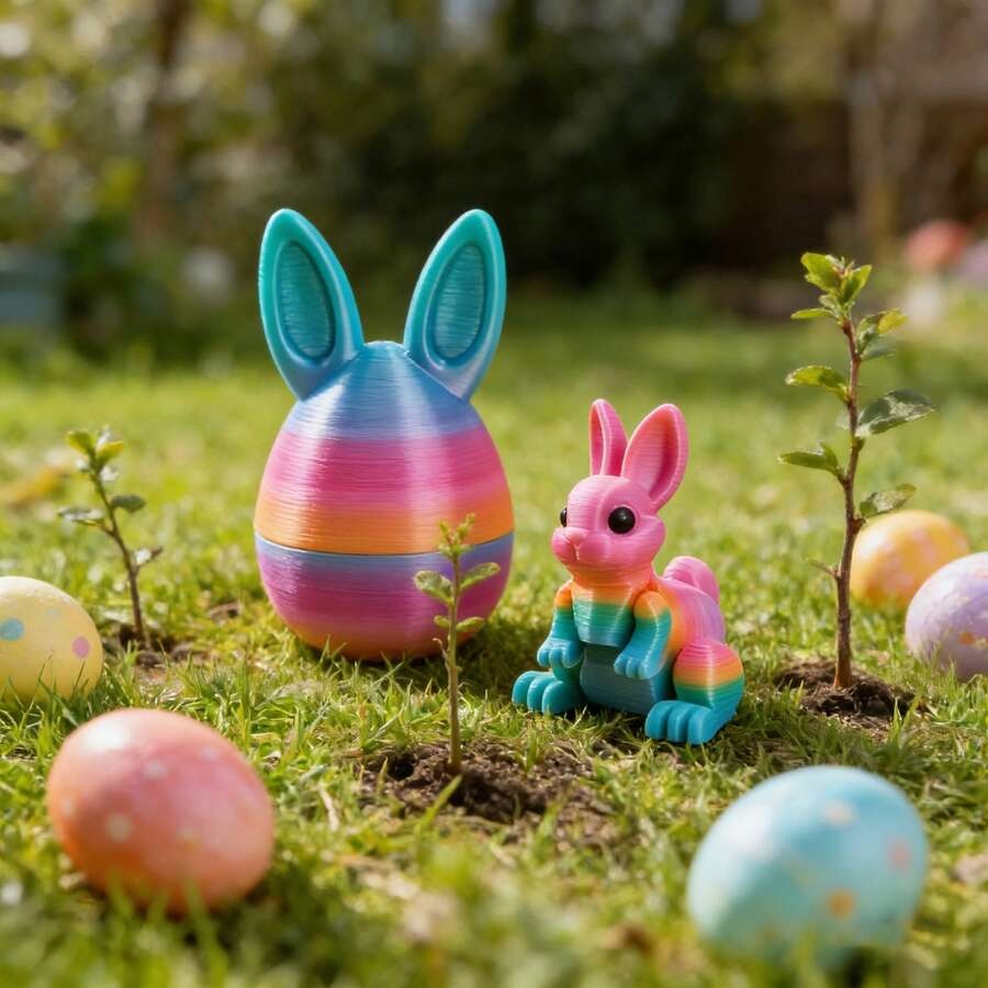 🐇Easter 3D Printing Mystery Rabbit Egg Fidget Toy🥚