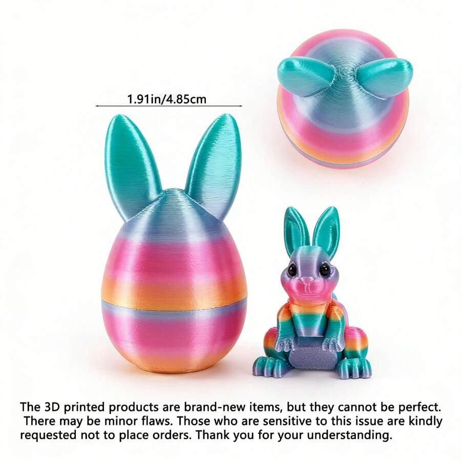 🐇Easter 3D Printing Mystery Rabbit Egg Fidget Toy🥚